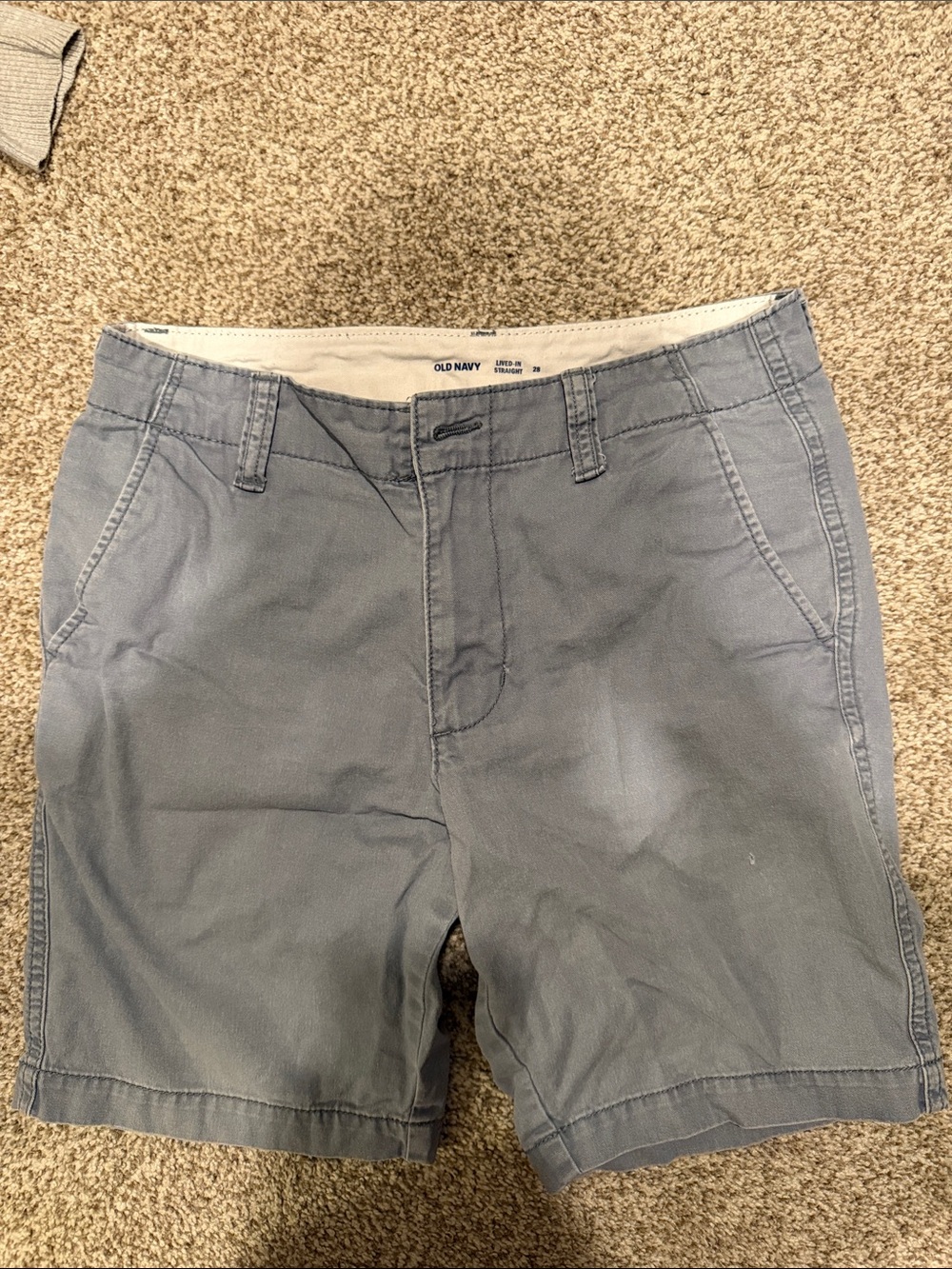 Old Navy Men's Blue Flat-Front Chino Shorts